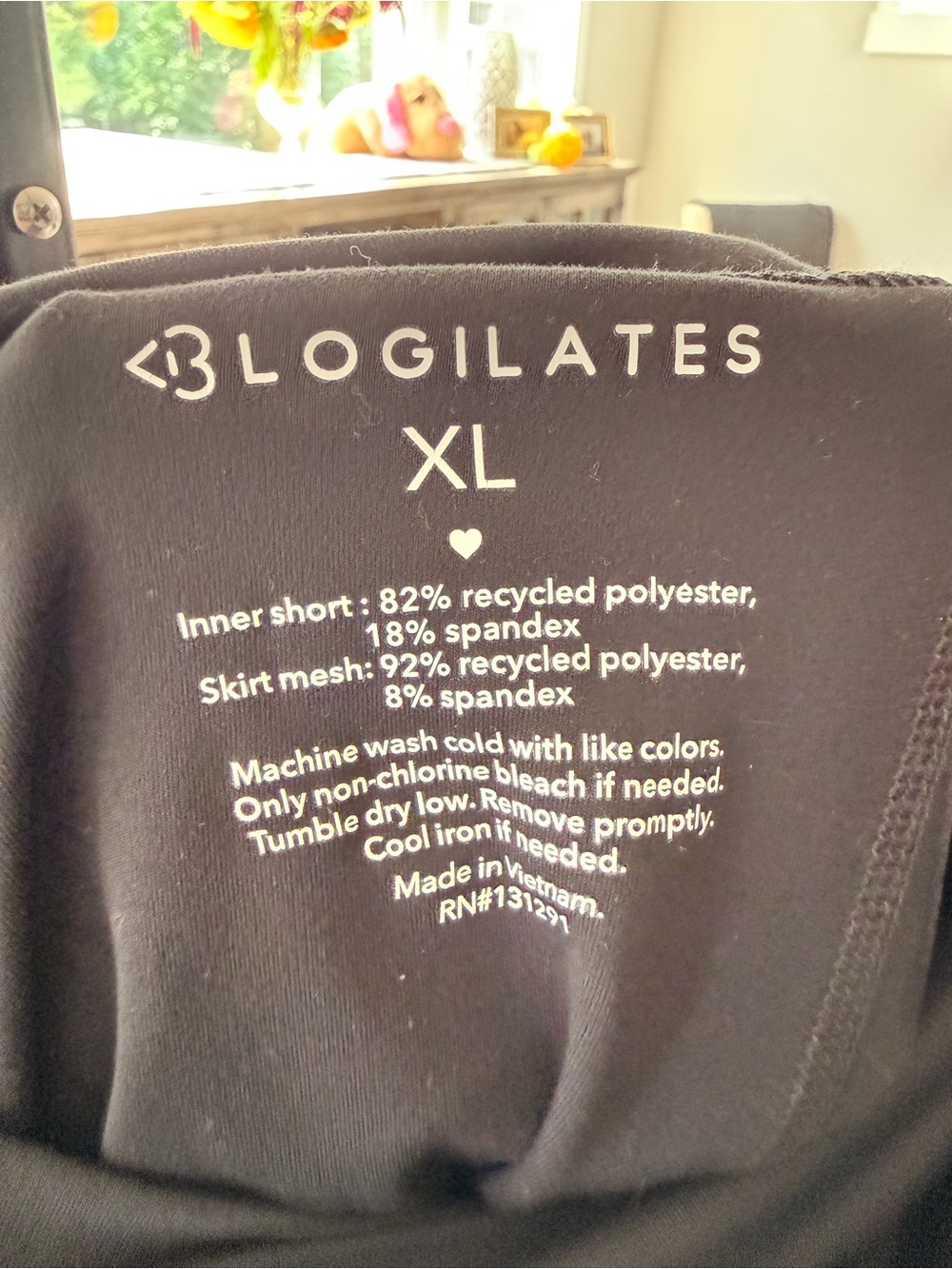 Blogilates Women's Ballerina Skort featuring a tiered mesh crossover waistband - Picture 3 of 3